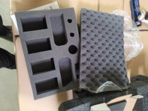 Custom black foam box insert